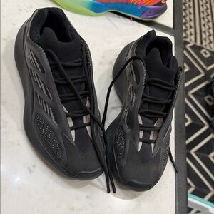 Yeezy Black and Gray Sneakers